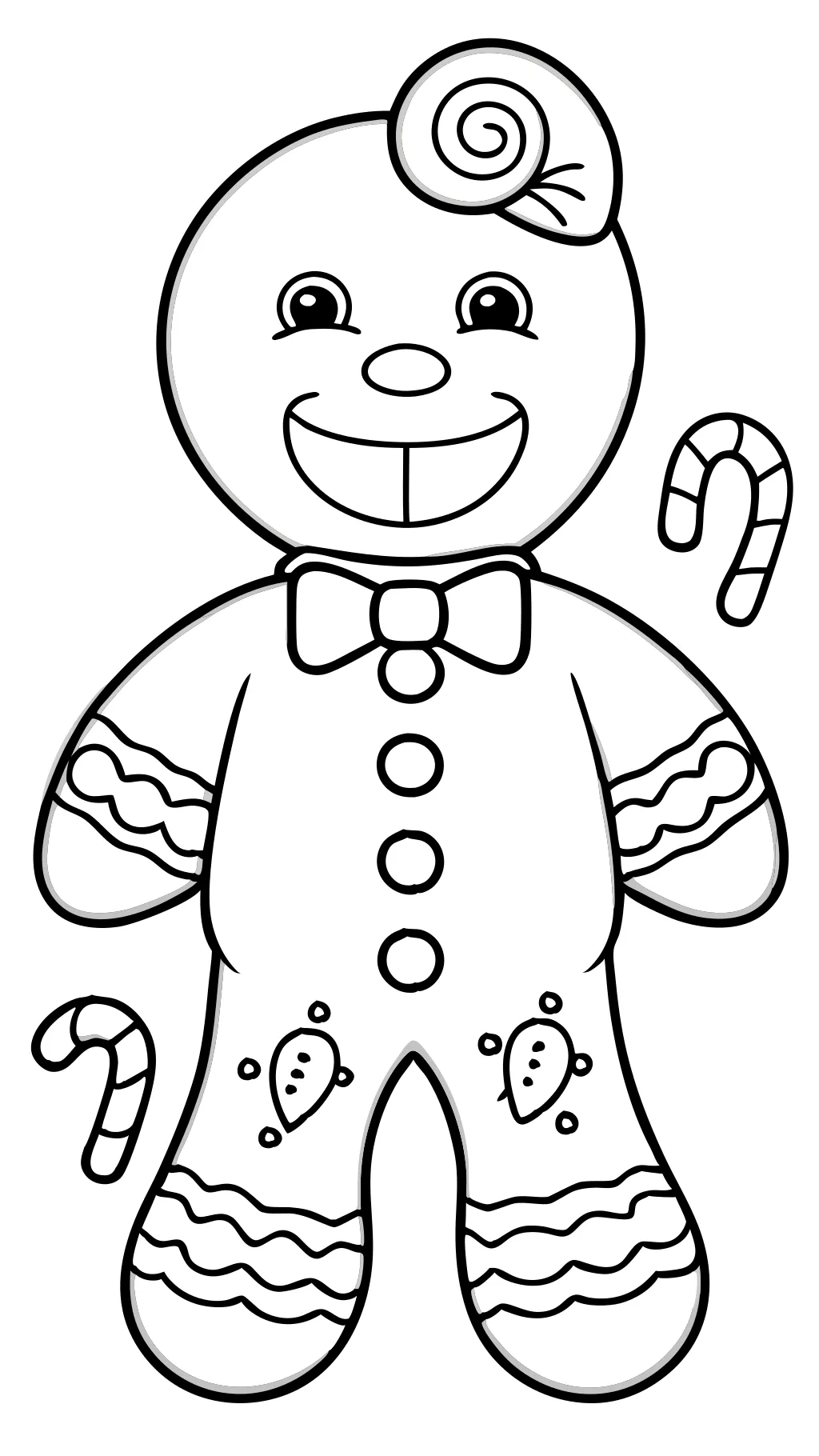 coloring pages gingerbread man